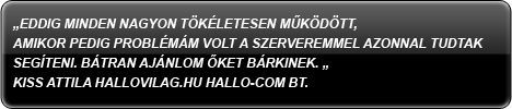 Ügyfelein írták rólunk